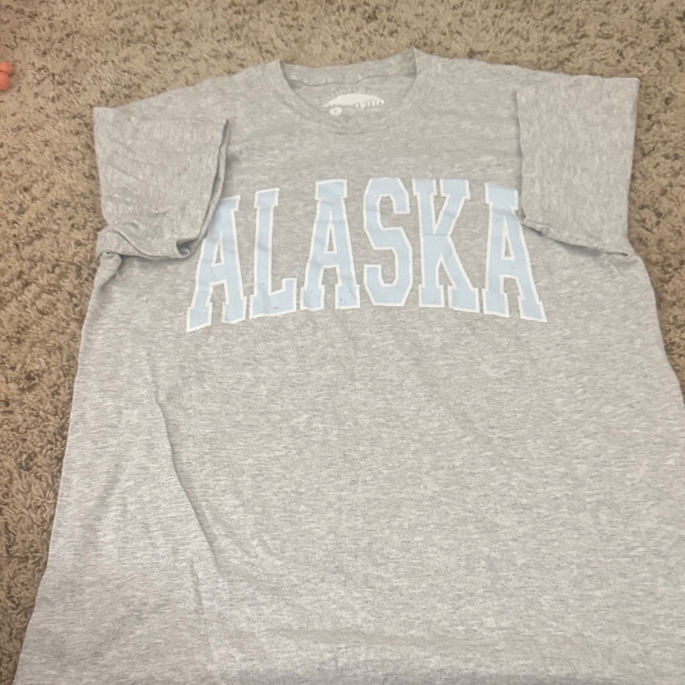 Gray 'Alaska' Graphic T-Shirt